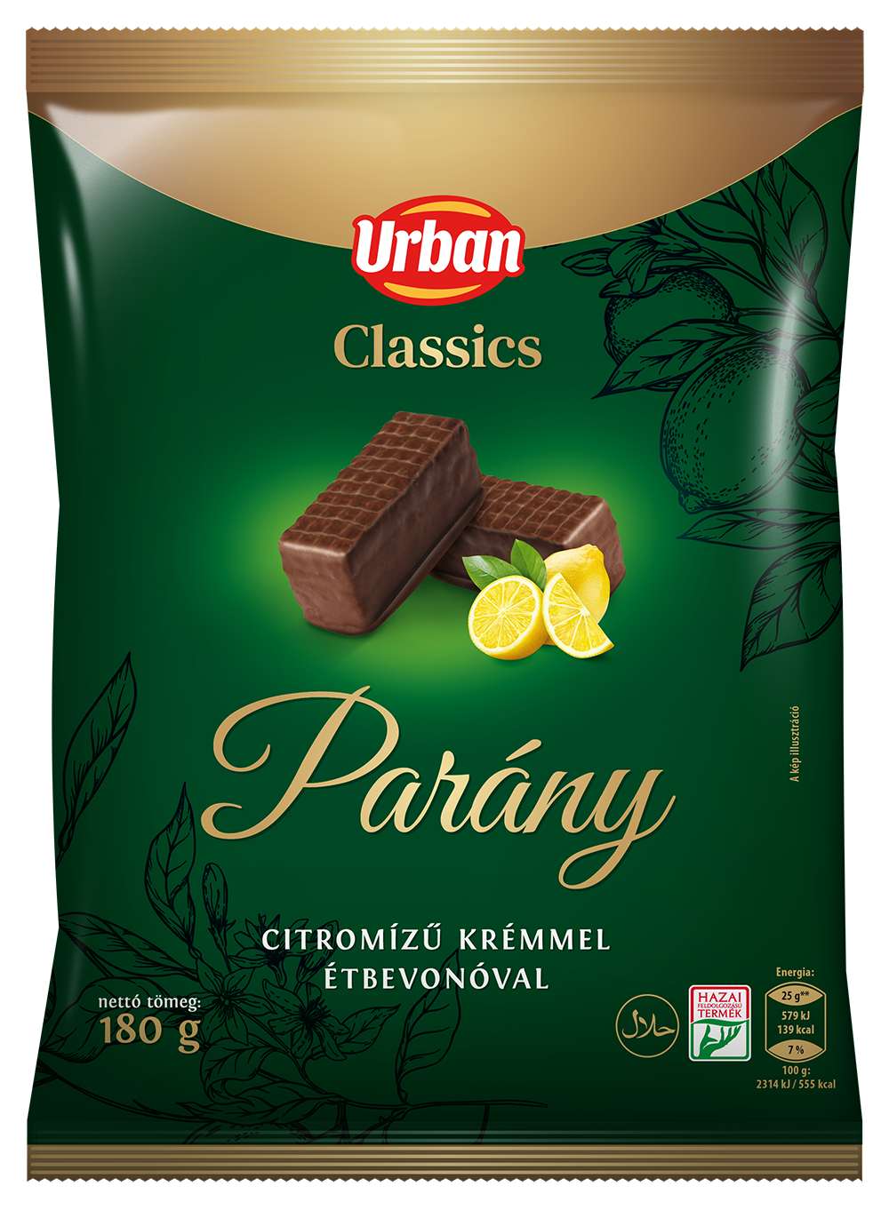 URBAN CLASSICS étparány citromos krémmel 180g